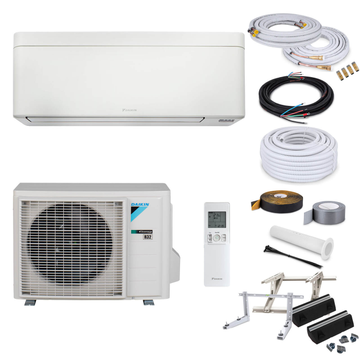 Daikin Stylish FTXA20AW Wandklimagerät-Set - 2,0 kW - Weiß - ohne Montage Set - ohne Quick Connect - ohne Befestigung
