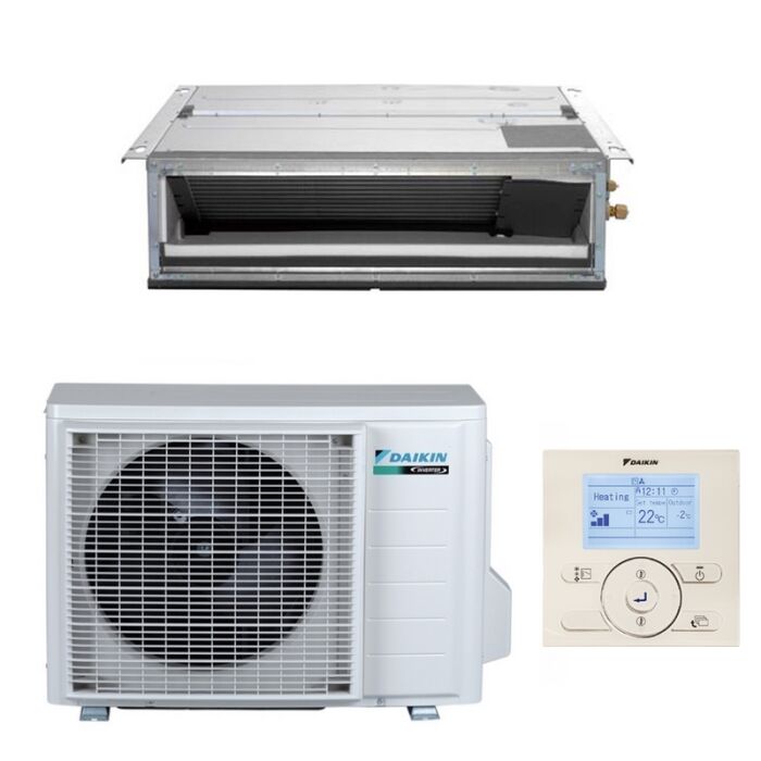 Daikin FDXM25F3 R32 Kanalklimagerät-Set - 2,4 kW