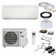 Daikin Stylish FTXA25CW Wandklimagerät-Set - 2,5 kW - Weiß - ohne Montage Set - ohne Quick Connect - ohne Befestigung