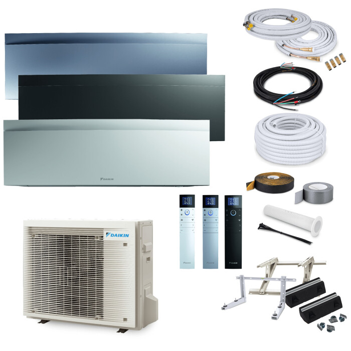 Daikin Emura FTXJ50AW/AS/AB Wandklimagert-Set - 5,0 kW mit Montagezubehr