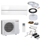 Mitsubishi Diamond MSZ-LN50VG2 V Wandklimagerät-Set - 5,0 kW - Pearl White - 9 Meter - ohne Quick Connect - Wandkonsole MS253