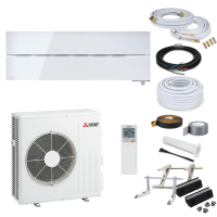 Mitsubishi Diamond MSZ-LN60VG2 W Wandklimagerät-Set - 6,1 kW - Natural White - 3 Meter - ohne Quick Connect - ohne Befestigung