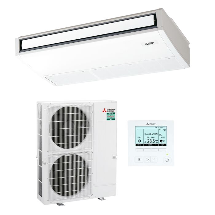 Mitsubishi PCA-M100KA R32 Truhen-Deckengerät-Set - 9,5 kW