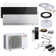 Mitsubishi Premium MSZ-EF25VGK S Wandklimagerät-Set - 2,5 kW - Silber - ohne Montage Set - ohne Quick Connect - ohne Befestigung