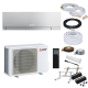 Mitsubishi Premium MSZ-EF35VGK S Wandklimagerät-Set - 3,5 kW - Silber - ohne Montage Set - ohne Quick Connect - ohne Befestigung