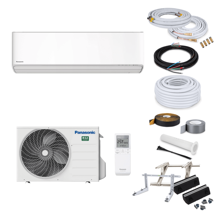 Panasonic Etherea KIT-Z20ZKE Wandklimageräte-Set - 2,05 kW - Weiß - ohne Montage Set - ohne Quick Connect - Bodenkonsole GDS400