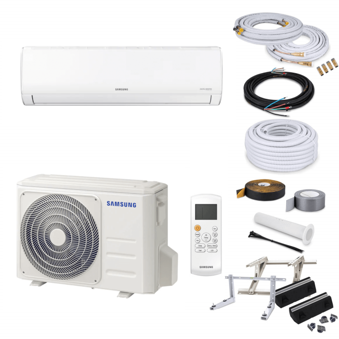 Samsung AR35 AR12TXHQASINEU/X Wandklimageräte-Set - 3,5 kW mit Montagezubehör