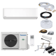Panasonic Etherea KIT-Z50ZKE Wandklimageräte-Set - 5,0 kW - Weiß - ohne Montage Set - 12 Meter + Nachfüllung - ohne Befestigung