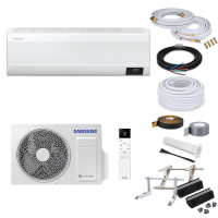 Samsung Wind-Free Elite AR12CXCAAWKNEU/X Wandklimageräte-Set - 3,5 kW - ohne Montage Set - ohne Quick Connect - Bodenkonsole GDS400
