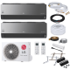 LG Artcool Mirror MultiSplit-Set - 2x AC12BK + MU2R17 mit Montagezubehör