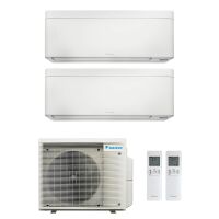 Daikin Stylish MultiSplit-Set - 2x FTXA35C2V1BW - 3,5 kW + 2MXM50A2V1B9 - Weiß - ohne Montage Set - ohne Quick Connect - Wandkonsole MS253