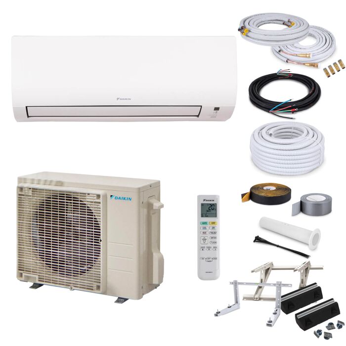 Daikin Comfora FTXP35N9 Wandklimageräte-Set - 3,5 kW - ohne Montage Set - ohne Quick Connect - Bodenkonsole GDS400