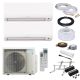 Daikin Comfora MultiSplit-Set - 2x FTXP25N5V1B9 - 2,5 kW + 2MXM40A2V1B9 - 2x 6 Meter - ohne Quick Connect - Dachkonsole MT650
