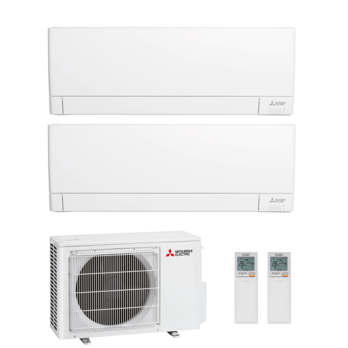Mitsubishi Standard MultiSplit-Set - 2x MSZ-AY25VGK  - 2,5 kW + MXZ-2F33VF4