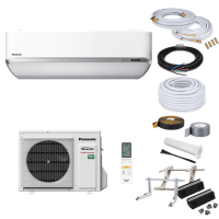 Panasonic Heatcharge KIT-VZ9SKE Wandklimageräte-Set - 2,5 kW - ohne Montage Set - ohne Quick Connect - Wandkonsole MS253 - ohne WiFi
