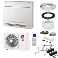 LG Standard Inverter UQ18F Truhengerät-Set - 5,0 kW - ohne Montage Set - Wandkonsole MS253 - ohne WiFi