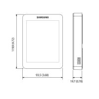 SAMSUNG MWR-SH11N - Kabelfernbedienung mit Touch Paneel