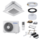 Samsung WindFree AC026RNNDKG/EU - 600x600 - 4-Wege Deckenkassette-Set - 2,6 kW - ohne Montage Set - Wandkonsole MS253 - ohne WiFi