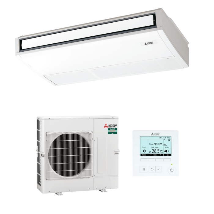 Mitsubishi Standard PCA-M100KA2 - Deckenunterbaugerät-Set  - 9,5 kW 400V