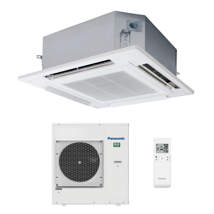 Panasonic Elite KIT-71PU3ZH8 - 90x90 - 4-Wege Deckenkassette-Set - 7,1 kW 380V