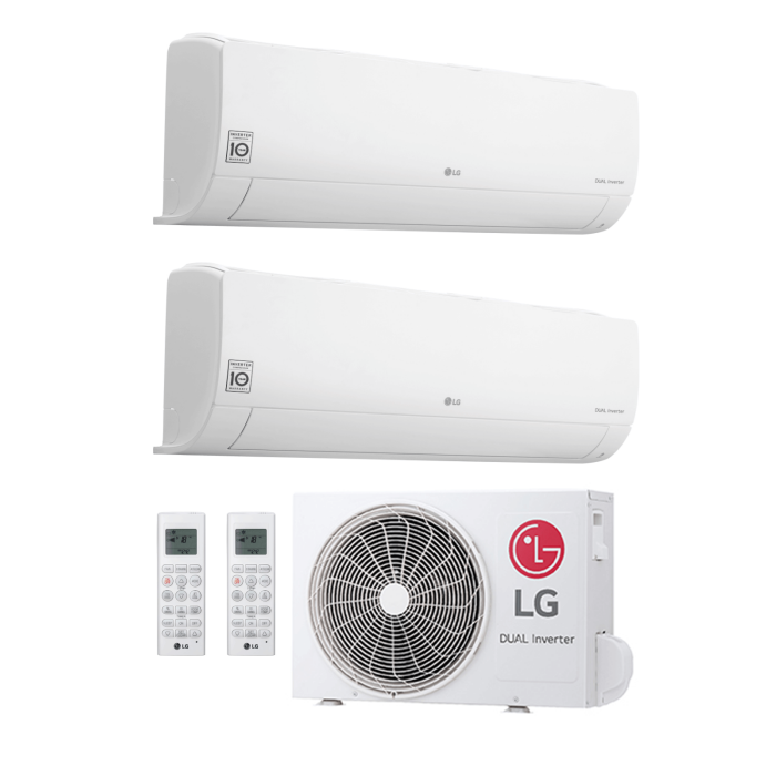 LG Standard MultiSplit-Set - 1x S09ET - 2,5 kW + 1x S12ET - 3,5 kW + MU2R15