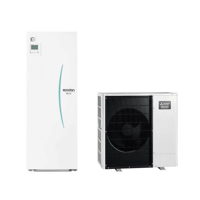 Mitsubishi Zubadan Inverter mit Wasser Zylinder 170L. - EHST17D-VM2D + PUD-SHWM60VAA - Nur Heizen - 6,0 kW