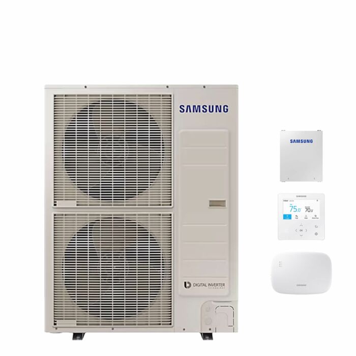 Samsung Wärmepumpe - AE120RXYDEG/EU - Monoblock mit Steuerungsmodul - MIM-E03CN - 12,0 kW