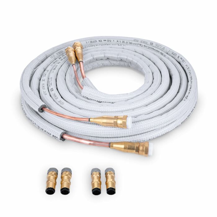 Quick Connect Kältemittelleitungen 1/4" + 3/8" - 3 Meter