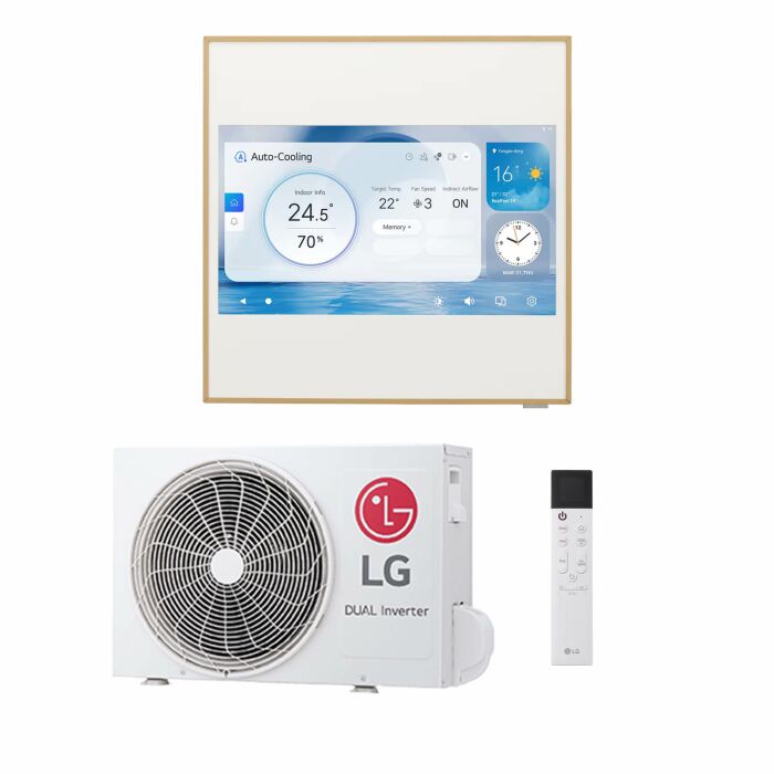 LG Artcool Gallery LCD A12GA2 Wandklimageräte-Set - 3,5 kW