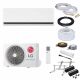 LG Dualcool Deluxe Soft Air P12SND Wandklimageräte-Set - 3,5 kW - mit Überwurfmuttern - 1 Meter - ohne Befestigung