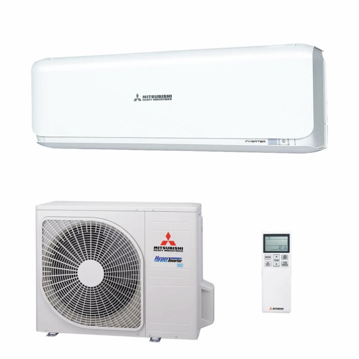 Mitsubishi Heavy Industries Diamond SRK35ZSX-WF Wandklimageräte-Set - 3,5 kW - Pure White