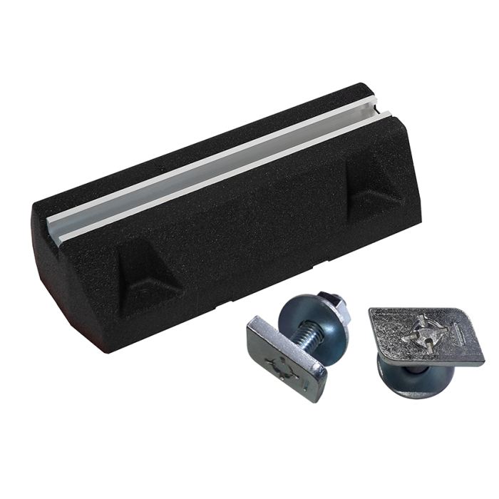Dämpfungssockel Bodenkonsole Anti-Vibration GDS 240 / 400 / 600 / 1000 1x400 mm mit Schraubensatz