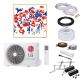 LG Artcool Gallery Photo A12GA1 Wandklimageräte-Set - 3,5 kW - ohne Montage Set - ohne Quick Connect - Bodenkonsole GDS400
